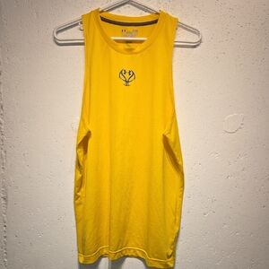 Under Armour - Heat Gear - Yellow Fitted Basketball Tank (Large)